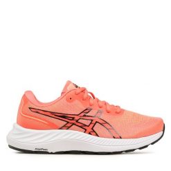 Buty do biegania Asics. Brązowe obuwie sportowe damskie Asics, bez wzorów, bez zapięcia, do biegania. Za 419.99 zł.