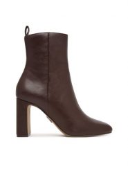 Steve Madden Botki Adelisa SM11002626 Brązowy. Brązowe botki damskie Steve Madden, bez wzorów, ze skóry, bez obcasa, na słupku, bez zapięcia. Za 509.99 zł.
