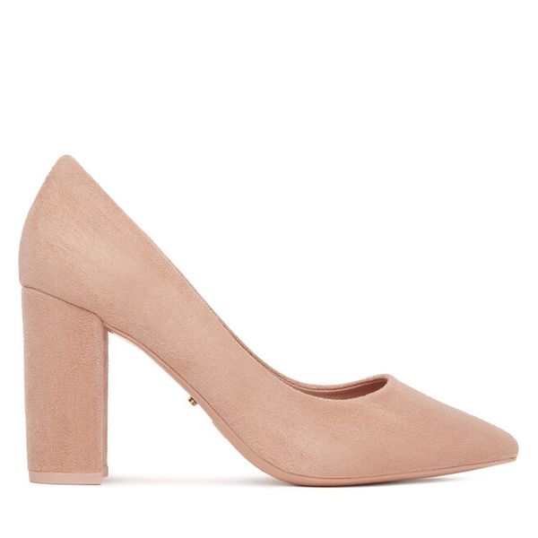 Czółenka DeeZee. Czerwone czółenka damskie DeeZee, bez wzorów, bez obcasa, bez zapięcia. Za 129.99 zł.