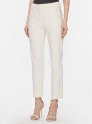 Weekend Max Mara Spodnie materiałowe Rana 2415131021 Écru Slim Fit. Spodnie materiałowe damskie Weekend Max Mara, bez wzorów, z materiału. Za 759.99 zł.