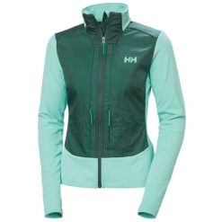 Damska bluza hybrydowa Helly Hansen Versalite. Niebieskie bluzy damskie Helly Hansen, bez wzorów, z polaru, sportowe, bez ramiączek, bez kaptura. Za 540.50 zł.