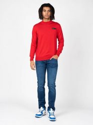 Plein Sport Sweter | MLPS90352 | Mężczyzna | Czerwony. Czerwone swetry męskie Plein Sport, m, bez wzorów, z wełny, sportowe, bez kołnierzyka, bez ramiączek. W wyprzedaży za 439.00 zł.