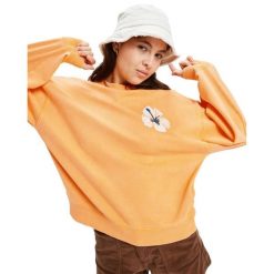 Bluza z okrągłym dekoltem dla Kobiety LINEUP Pomarańczowy. Brązowe bluzy damskie Roxy, na zimę, m, bez wzorów, z bawełny, vintage, bez ramiączek, bez kaptura. Za 259.99 zł.