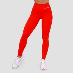 Legginsy damskie fitness z wysoką talią mandarynkowe BEAT. Brązowe legginsy damskie GYMBEAM, bez wzorów, z elastanu. Za 115.90 zł.