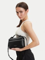 Emporio Armani Torebka EW004564 AF19229 UC001 Czarny. Czarne listonoszki damskie Emporio Armani, bez wzorów, ze skóry, bez dodatków. Za 1,389.00 zł.