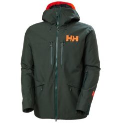 Kurtka narciarska Helly Hansen Garibaldi 2.0. Czarne kurtki sportowe męskie Helly Hansen, na zimę, m, bez wzorów, z puchu, bez kaptura, narciarskie. Za 1,666.50 zł.