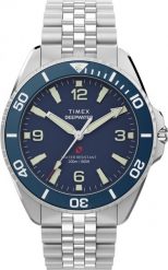 Zegarek Timex Zegarek męski Timex TW2Y64600 srebrny. Szare zegarki męskie Timex, bez wzorów, srebrne. Za 1,399.00 zł.