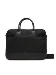Tommy Hilfiger Torba na laptopa Th Nylon Travel Computer Bag AM0AM13470 Czarny. Czarne torby na laptopa damskie Tommy Hilfiger, bez wzorów, z materiału. Za 569.99 zł.