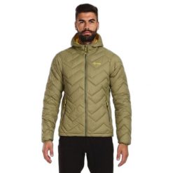 Kurtka puchowa Kilpi Rebeki. Zielone kurtki męskie Kilpi, na zimę, l, bez wzorów, z nylonu, sportowe, bez kaptura. Za 370.41 zł.
