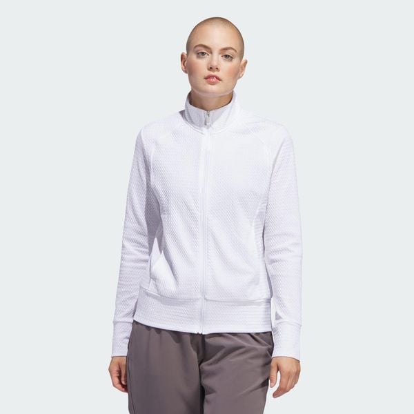 Kurtka Women's Ultimate365 Textured. Białe kurtki sportowe damskie Adidas, s, bez wzorów, z dresówki, bez ramiączek, bez kaptura, na golfa. Za 329.00 zł.