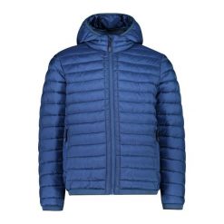 Kurtka męska turystyczna CMP 34K0127. Niebieskie kurtki męskie CMP, na zimę, m, bez wzorów, z puchu, sportowe, z kapturem. Za 659.99 zł.