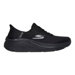 Buty sportowe damskie, Slip-Ins: Max Cushioning Elite 2.0 - Vanish. Czarne obuwie sportowe damskie Skechers, bez wzorów, bez zapięcia, trekkingowe, Skechers Sport. Za 489.99 zł.