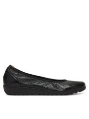 Caprice Baleriny 9-22161-44 Czarny. Czarne balerinki damskie Caprice, bez wzorów, ze skóry, bez obcasa, bez zapięcia. Za 265.99 zł.