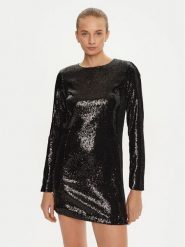 Marella Sukienka koktajlowa Orda 2423626122 Czarny Slim Fit. Czarne sukienki damskie Marella, bez wzorów, z syntetyku, wizytowe, bez kołnierzyka, bez ramiączek. Za 519.99 zł.