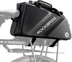 Torba rowerowa Rockbros na bagażnik. Czarne torby na ramię męskie ROCKBROS, z materiału, na ramię, duże. Za 221.99 zł.