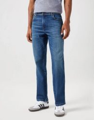 WRANGLER TEXAS MĘSKIE SPODNIE JEANSOWE JEANSY DŻINSY HARE 112350862 W121017969. Czarne jeansy męskie Wrangler, z bawełny, biznesowe. Za 229.99 zł.