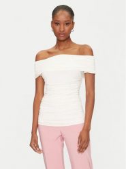 Marciano Guess Bluzka 5GGP04 6259A Écru Regular Fit. Bluzki damskie Marciano Guess, m, z aplikacjami, z syntetyku, bez kołnierzyka, bez ramiączek. Za 239.99 zł.