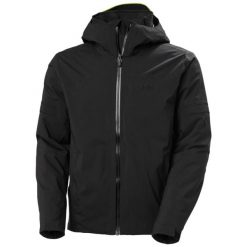 Kurtka narciarska Helly Hansen Courchevel. Czarne kurtki sportowe męskie Helly Hansen, na zimę, m, bez wzorów, bez kaptura, narciarskie. Za 1,640.00 zł.