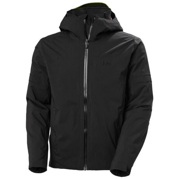 Kurtka narciarska Helly Hansen Courchevel. Czarne kurtki sportowe męskie Helly Hansen, na zimę, m, bez wzorów, z elastanu, bez kaptura, narciarskie, primaloft. Za 1,469.00 zł.