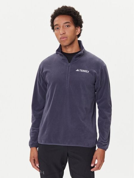 Adidas Polar Multi Essentials JM3123 Granatowy Regular Fit. Niebieskie bluzy sportowe męskie Adidas, l, bez wzorów, z polaru, bez kaptura. Za 139.99 zł.