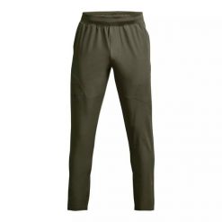 Spodnie dresowe męskie Under Armour UNSTOPPABLE TAPERED PANTS. Zielone spodnie sportowe męskie Under Armour, m, bez wzorów, z dresówki, trekkingowe. Za 179.99 zł.