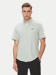 BOSS Koszula B_MOTION_S 50533149 Zielony Regular Fit. Zielone koszule męskie Boss, m, bez wzorów, z bawełny, bez kołnierzyka, bez ramiączek. Za 399.99 zł.