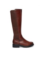 Remonte Kozaki CEO-R6594-24 Brązowy. Brązowe kozaki damskie Remonte, bez wzorów, ze skóry, bez obcasa, na płaskiej podeszwie, bez zapięcia. Za 519.99 zł.