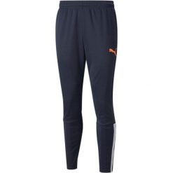 Spodnie Puma Teamliga Training Pants, Mężczyźni. Niebieskie spodnie sportowe męskie Puma, m, bez wzorów, do piłki nożnej. Za 128.95 zł.