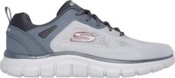 Skechers Buty męskie Skechers Track Broader szare 232698 GYCC 42. Szare buty sportowe męskie Skechers, bez wzorów, bez zapięcia. Za 288.99 zł.