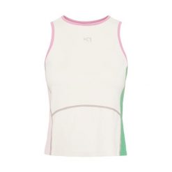 Damski tank top Kari Traa Linnea. Brązowe topy damskie Kari Traa, bez wzorów, sportowe, bez kołnierzyka, bez ramiączek. Za 270.00 zł.