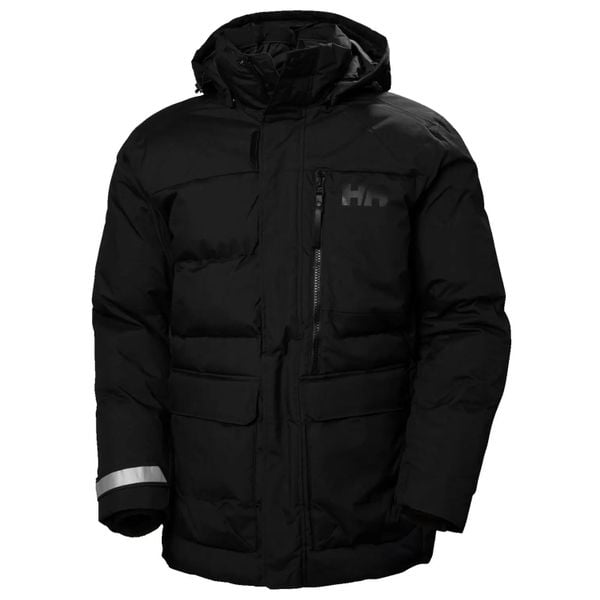 Kurtka puchowa Helly Hansen Tromsoe. Czarne kurtki męskie Helly Hansen, na zimę, xl, bez wzorów, z materiału, klasyczne, bez kaptura. Za 1,161.00 zł.