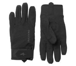Rękawiczki kolarskie Harling. Czarne rękawiczki męskie SEALSKINZ, na jesień, bez wzorów, z elastanu. Za 269.90 zł.