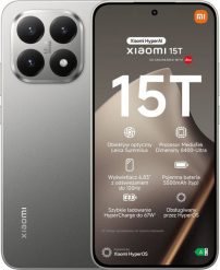 Smartfon Xiaomi 15T 5G 12/256GB Szary (null). Szare smartfony Xiaomi. Za 2,060.29 zł.