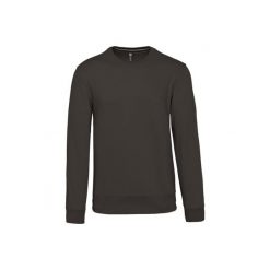 Bluza z okrągłym dekoltem Kariban. Szare bluzy męskie KARIBAN, m, bez wzorów, bez ramiączek, bez kaptura. Za 185.50 zł.