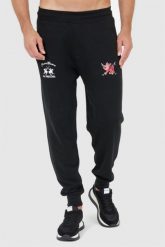 LA MARTINA Czarne spodnie dresowe z wyszywanym logo. Czarne spodnie sportowe męskie La Martina, l, bez wzorów, z dresówki, do biegania. W wyprzedaży za 399.99 zł.