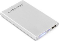 Powerbank Esperanza Nucleus 4400mAh Srebrny. Szare powerbanki Esperanza. Za 26.43 zł.