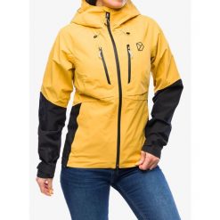 Kurtka przeciwdeszczowa damska Didriksons Indus Jacket 2. Żółte kurtki sportowe damskie Didriksons, bez wzorów, bez ramiączek, bez kaptura, trekkingowe. Za 797.99 zł.