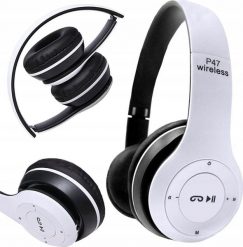 Słuchawki Verk SŁUCHAWKI BEZPRZEWODOWE P47 BLUETOOTH MIKROFON MP3. Słuchawki bezprzewodowe Verk. Za 26.86 zł.