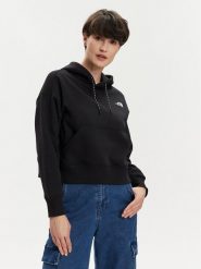 The North Face Bluza NF0A87FK Czarny Regular Fit. Czarne bluzy damskie The North Face, xl, bez wzorów, z bawełny, bez ramiączek, bez kaptura. Za 239.99 zł.