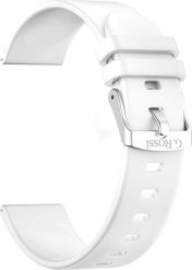 Gino Rossi Pasek silikonowy do Smartwatch SW010 BIAŁY GR22-5. Białe zegarki smartwatch Gino Rossi, bez wzorów. Za 53.68 zł.