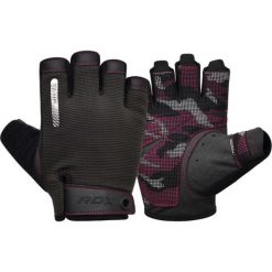 Rękawiczki gimnastyczne T2 - Half Finger - Różowy - L. Czerwone rękawiczki męskie RDX SPORTS, bez wzorów. Za 277.55 zł.