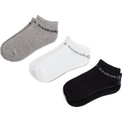 Zestaw 3 par niskich skarpet unisex Reebok - Act Core Ankle Sock 3p DU2923 White/Black/Mgreyh. Białe skarpety męskie Reebok, bez wzorów, z bawełny. Za 24.95 zł.
