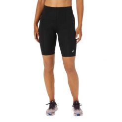 Shorty Damskie Race Sprinter. Czarne szorty damskie Asics, bez wzorów, sportowe. Za 275.99 zł.
