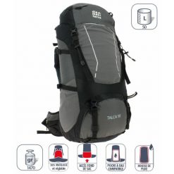 Plecak Elementerre Talca 50 L, Czarny. Czarne plecaki damskie Elementerre, bez wzorów, sportowe. Za 403.00 zł.