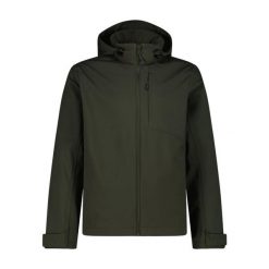 Kurtka softshell z kapturem CMP. Zielone kurtki męskie CMP, m, bez wzorów, z materiału, z kapturem. Za 437.05 zł.
