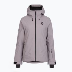 Kurtka narciarska damska SCOTT Ultimate Dryo 10. Szare kurtki sportowe damskie Scott, na zimę, l, bez wzorów, z materiału, bez ramiączek, bez kaptura, narciarskie. Za 829.99 zł.