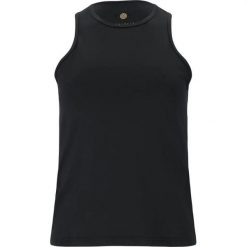 Damski tank top Athlecia Almi. Czarne koszulki sportowe damskie Athlecia, bez wzorów, sportowe, bez kołnierzyka, bez ramiączek. Za 140.00 zł.