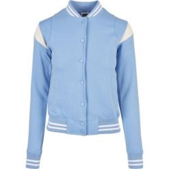 Kurtka damska typu teddy Urban Classics inset college-grandes tailles. Białe kurtki sportowe damskie Urban Classics, bez wzorów, bez ramiączek, bez kaptura. Za 244.50 zł.