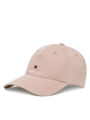 Tommy Hilfiger Czapka z daszkiem Essential Flag Soft Cap AW0AW17632 Różowy. Czerwone czapki damskie Tommy Hilfiger, bez wzorów, z bawełny. Za 149.99 zł.