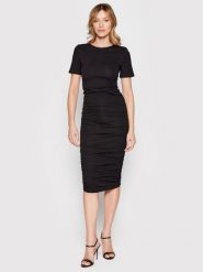 Noisy May Sukienka codzienna Emma 27021505 Czarny Slim Fit. Czarne sukienki damskie Noisy May, na co dzień, xs, bez wzorów, z bawełny, bez kołnierzyka, bez ramiączek, proste. Za 129.99 zł.